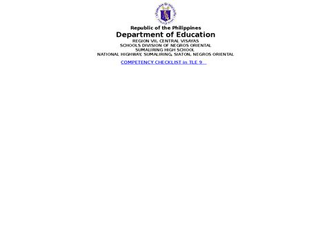 Region VII — CEN’TRAL VISAYAS SCHOOLS DIVISION OF .